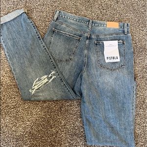 Pistola high rise relaxed roller Jean.